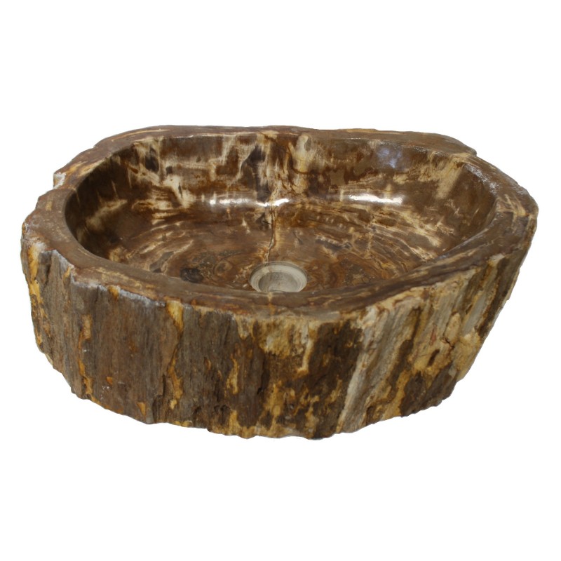 Natural Stone Vessel Sink - Petrified Wood