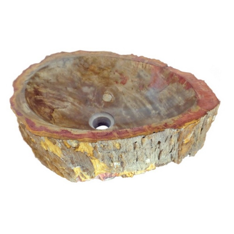 Natural Stone Vessel Sink - Petrified Wood
