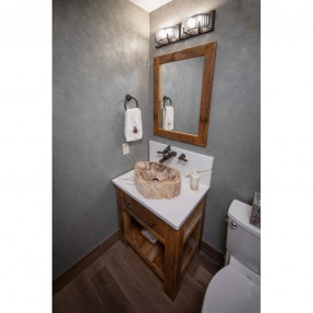 Natural Stone Vessel Sink - Petrified Wood